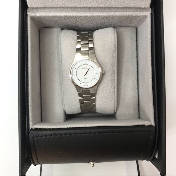 New BOGAVIA Silver Stainless Steel Sapphire Crystal Watch main image 4